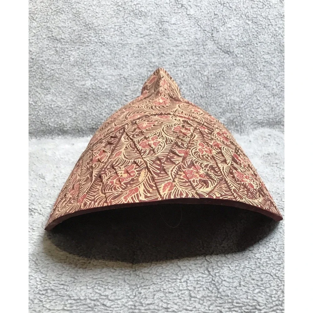 Vintage Hand Carved Indonesian‎ Batik Wooden Cloth Mask Bali Cultural Wall Decor